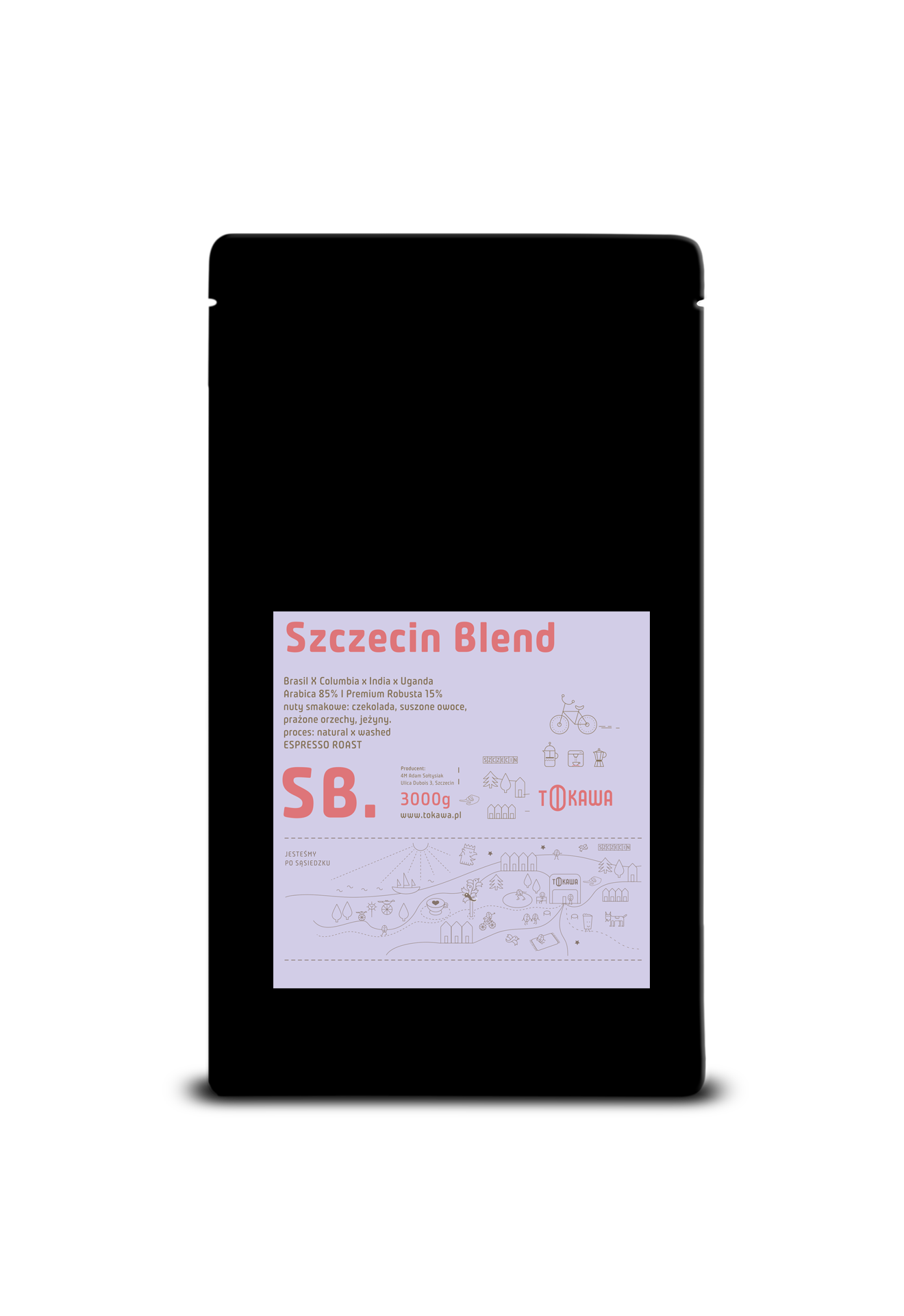 Szczecin Blend 3000g Torba Zbiorcza by To kawa Palarnia Kawy Dubois 3